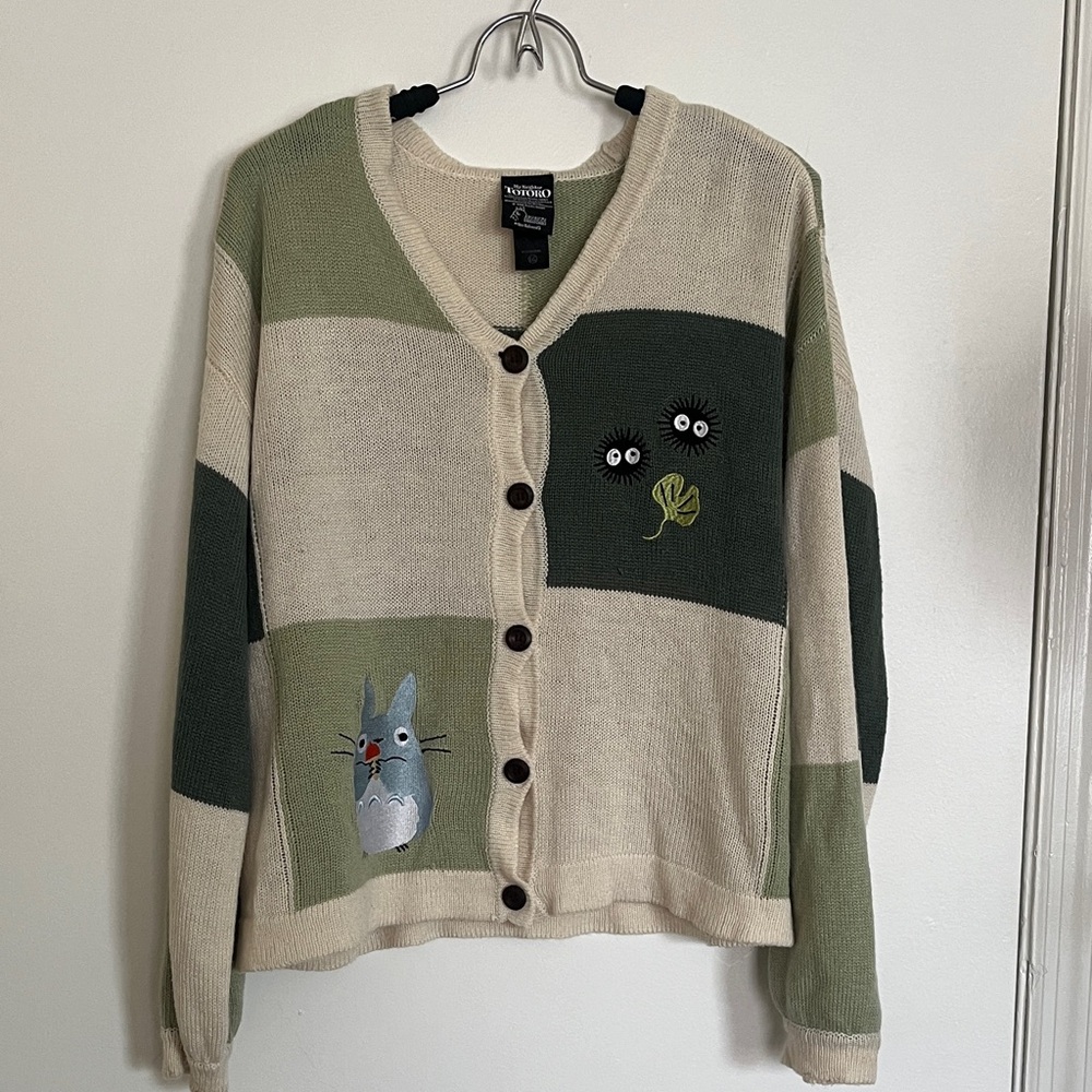 Totoro patchwork sweater cardigan Studio Ghibli - Picture 2 of 8